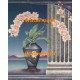 White Flowered Vase  - #XKL7333  -  PRINT