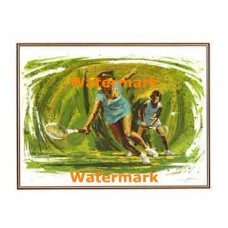 Tennis Action  - #XKFL8240  -  PRINT