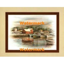 Fishing Village  - XKFL8256  -  PRINT