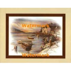 Village Dock  - #XKFL8258  -  PRINT