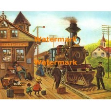 Train Station  - #XBAM250  -  PRINT