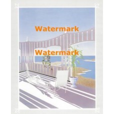 Patio Scene I  - #XAR386  -  PRINT