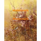 Birds in Field  - XBBI-577  -  PRINT