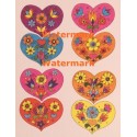 Hearts and Flowers  - XD7999  -  PRINT