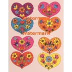 Hearts and Flowers  - XD7999  -  PRINT