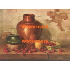 Still Life With Cherries  - XBSL410  -  PRINT