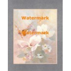 Florals with Silver Border  - XBPP471  -  PRINT