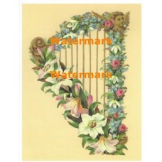 Victorian Harp  - #XM3003  -  PRINT