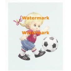 Soccer Girl  - #XM345  -  PRINT