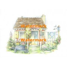 Rose Cottage  - #XM4813  -  PRINT