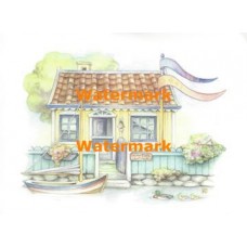 Waterside Cottage  - #XM4814  -  PRINT