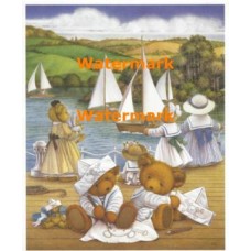 The Upstairs Downstairs Bears  - #XM829  -  PRINT