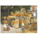 The Upstairs Downstairs Bears  - #XM830  -  PRINT