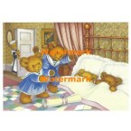 The Upstairs Downstairs Bears  - #XM848  -  PRINT