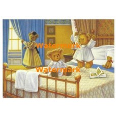 The Upstairs Downstairs Bears  - #XM849  -  PRINT