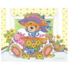 Flower Girl Teddy - #XM9508  -  PRINT