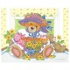 Flower Girl Teddy - #XM9508  -  PRINT