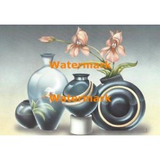 Iris and Vases  - XKD6218  -  PRINT