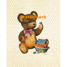 Noah's Ark & Teddy  - #XS10151  -  PRINT