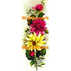 Pink & Yellow Flowers  - #XS5792  -  PRINT