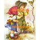 Children & Bird  - XS6052  -  PRINT