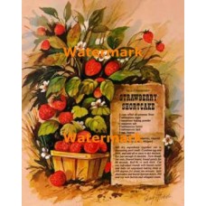 Old-Fashioned Strawberry Shortcake  - XS6146  -  PRINT