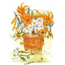 Flowers In A Bucket  - XS5116  -  PRINT
