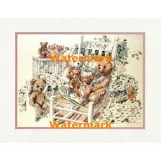 Teddy Bear Family  - #XS12192  -  PRINT