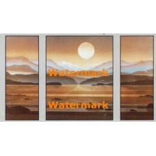 Blue Mountain Seascape  - #XSTT8400-01-02  -  TRIPTYCH PRINTS